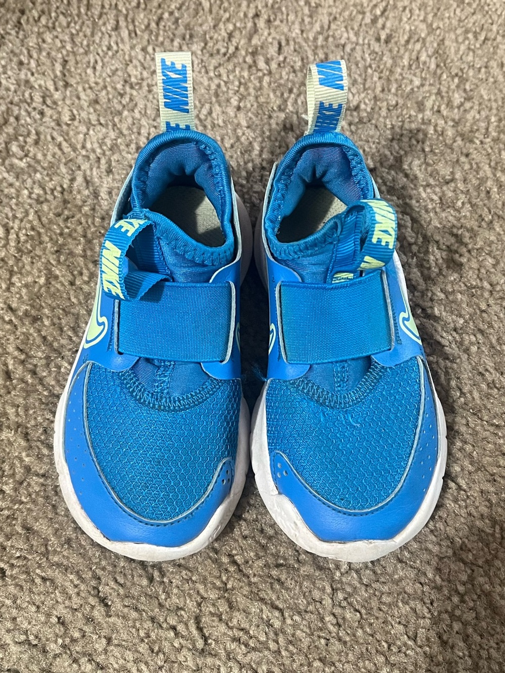 Nike Kids Blue Slip-On Athletic Sneakers with Strap - Toddler Size 8c